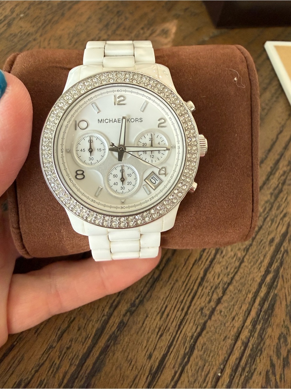 Michael Kors white ceramic watch